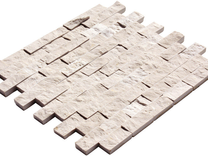 Silver Travertine Block