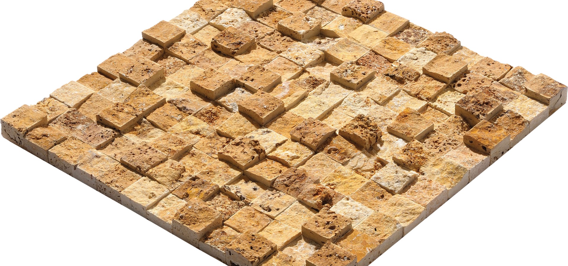 23x23 Golden 3D Split Face(Doğal Patlatma Taşı)