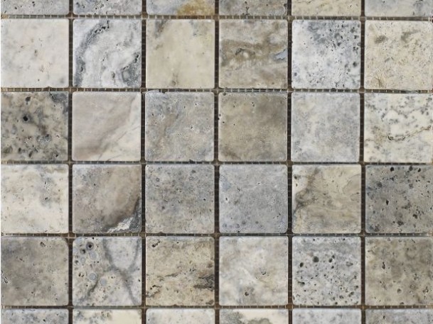 48x48 Silver Traverten Eskitme
