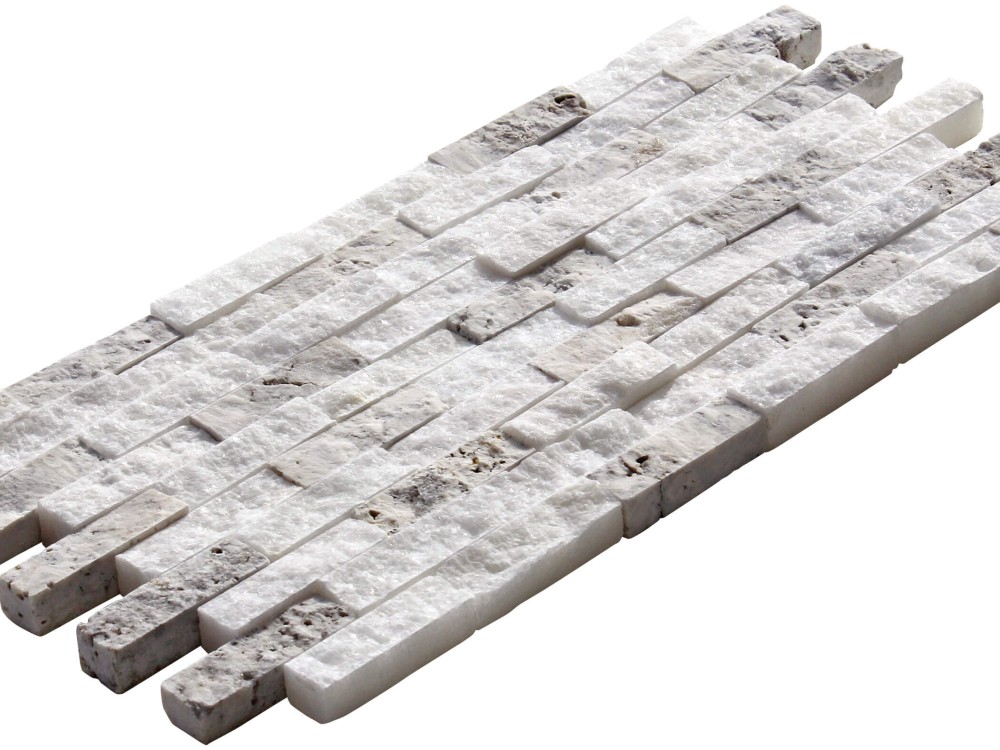 1,5x5 Uşak Silver Miks Split Face(Duvar Kaplama Taşı)